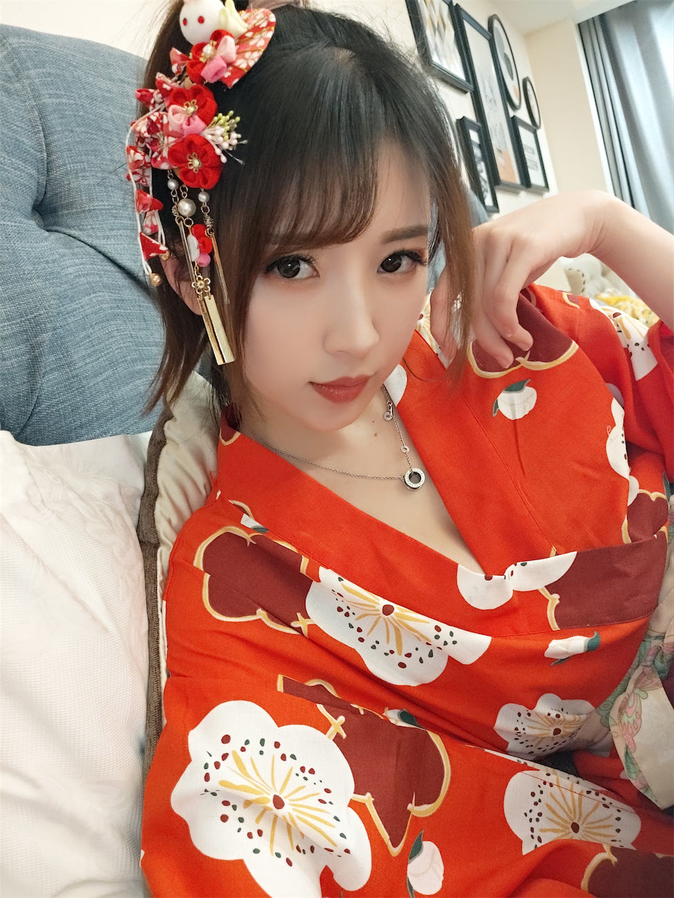 小女巫露娜黑丝樱花和服44图插图1